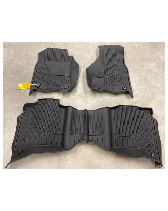 Genuine Mopar All Weather Mats Crew Cab Bucket Seats Black