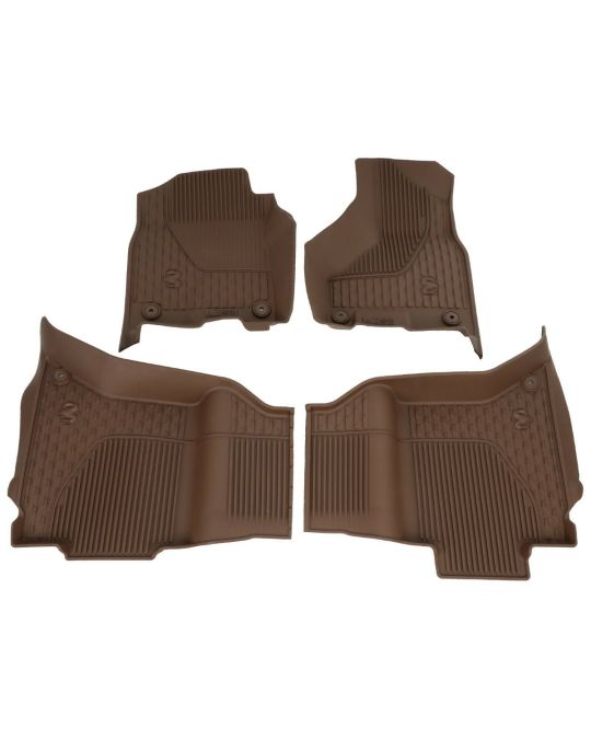 Genuine Mopar All Weather Mats Crew Cab Bucket Seats Brown