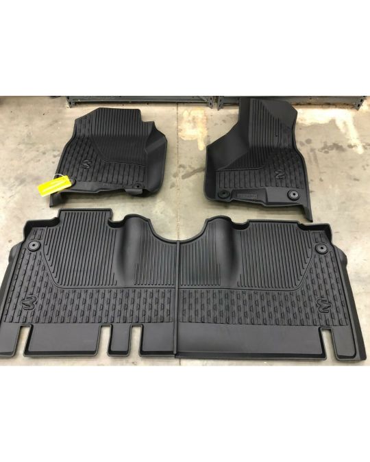 Genuine Mopar All Weather Mats Mega Cab Bench Seats Black