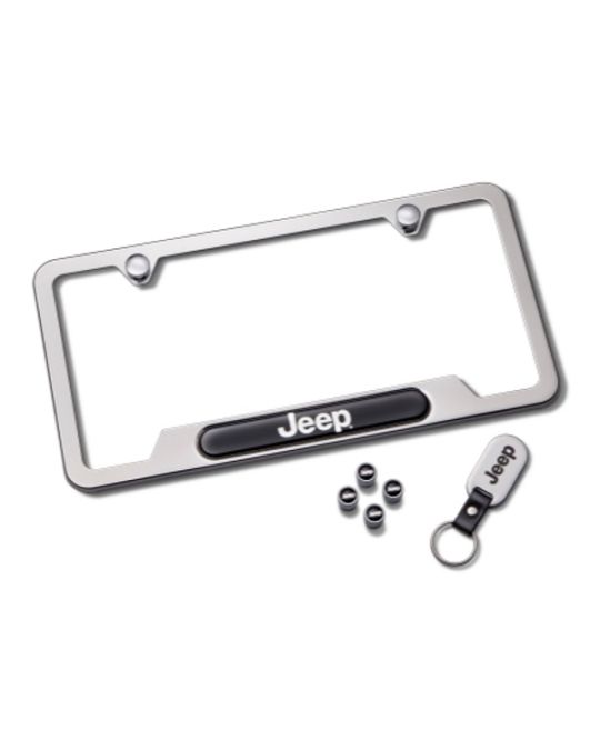 Genuine Mopar License Plate Frame Gift Set - Polished