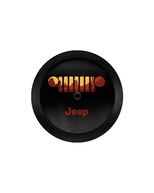 Genuine Mopar Spare Tire Cover - Jeep Grille Logo 3 Color