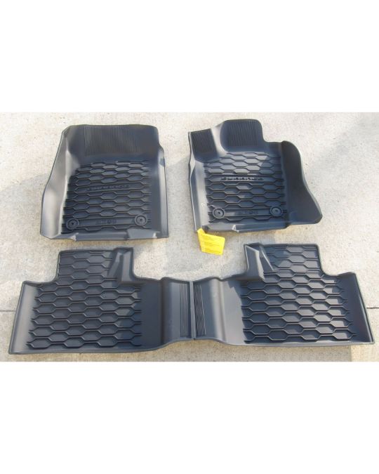 Genuine Mopar Rubber Mats First & Second Row - Captain's Chair Second Row