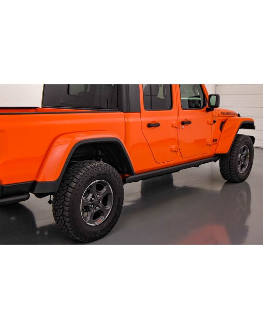 Genuine Mopar High Top Rubicon Fender Flares Kit Of Four Black Smooth Paintable With LED DRL