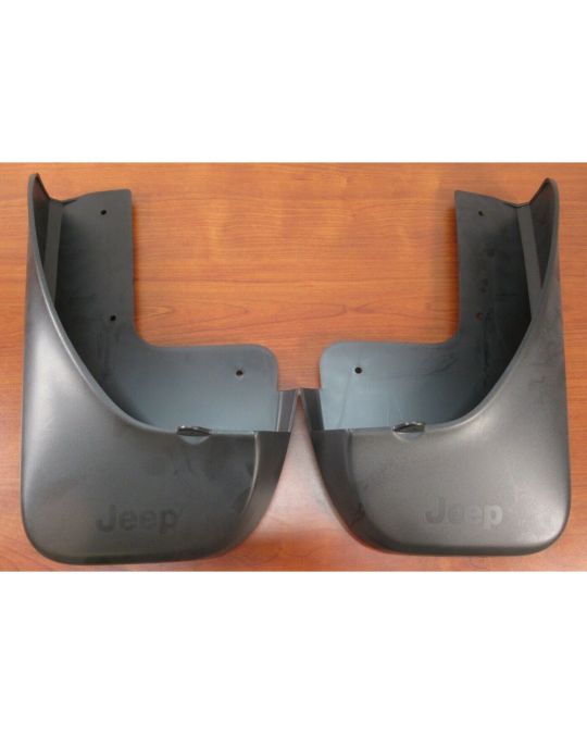 Genuine Mopar Rear Molded Splash Guards With Jeep Logo For Three Row L