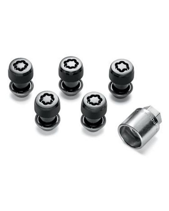 Genuine Mopar M14 x 1.5 Black Wheel Locks Kit Of Five