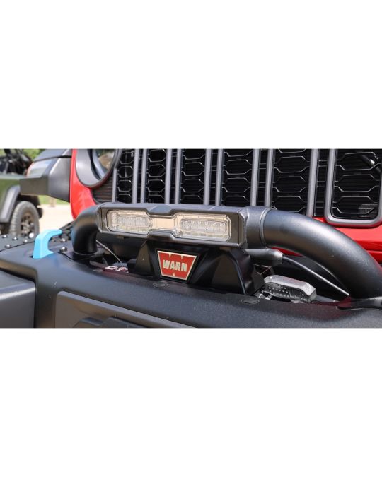 Genuine Mopar Off Road Grille Guard / Winch Guard With Integrated Light Bar For Rubicon Steel Bumper