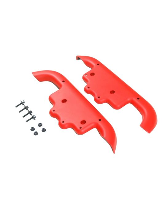 Genuine Mopar Off Road Rear End Rock Rail Trim Covers Red