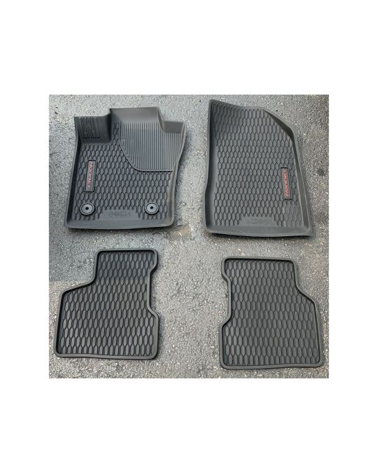 Genuine Mopar Rubber All Weather Bucket Style Floor Mats Black With Dodge Hornet Logo