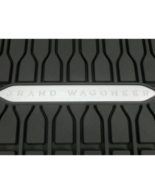 Genuine Mopar All Weather Rubber Cargo Tray With Grand Wagoneer Logo For Long Wheel Base LWB