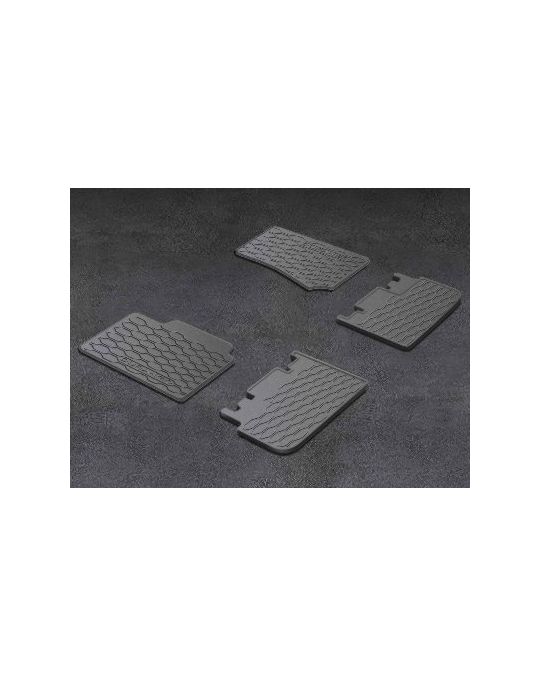 Genuine Mopar Rubber Mats First & Second Rows Black 