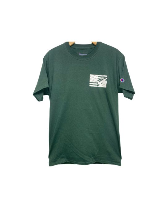 Jeep Short Sleeve T-Shirt No Limits Skull Green Small