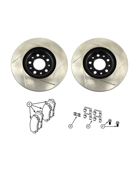 Genuine Mopar Performance Front Brake Kit With Rotors And Pads