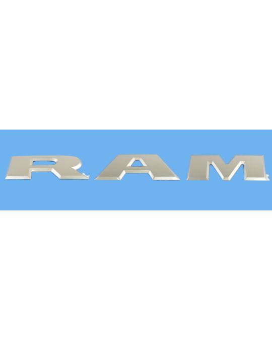 Genuine Mopar RAM Tailgate Lettering Bright Silver