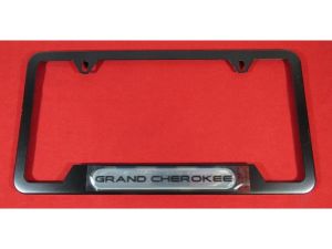 Genuine Mopar Plate Frame Black W/ Grand Cherokee Logo