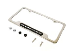 Genuine Mopar Plate Frame Polished Chrysler Logo