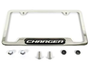 Genuine Mopar Plate Frame Polished W/ Charger Logo