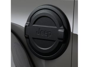 Genuine Mopar Fuel Filler Door Black With Jeep Logo