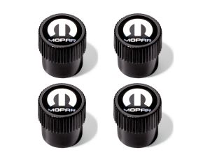 Genuine Mopar Wheel Valve Stem Caps Kit Of Four With Mopar Logo