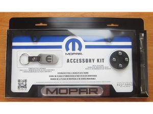 Genuine Mopar License Plate Frame Gift Set - Mopar Logo Black