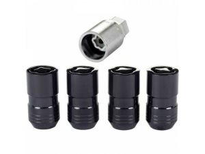 Genuine Mopar Wheel Locks Kit Of Four Black With Key