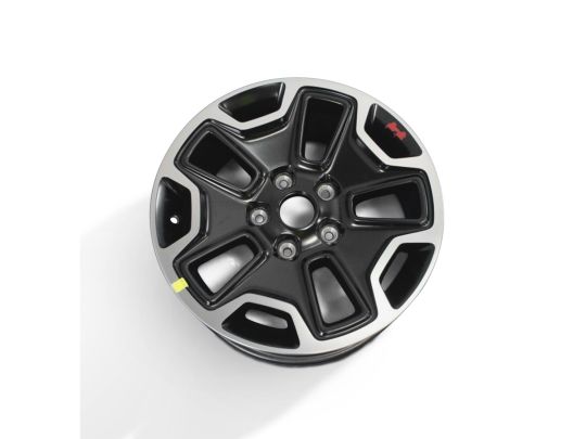 Genuine Mopar Wheel 17" Rubicon Semi Gloss Black With Machined Accents