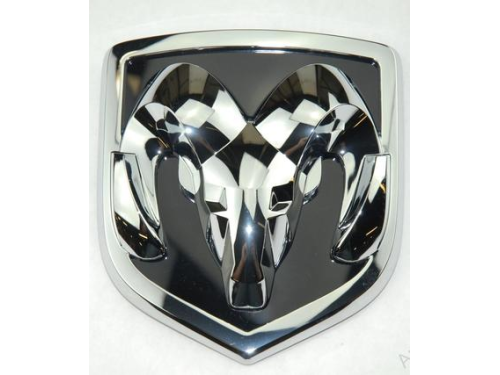 Genuine Mopar Emblem Ram's Head Grille Medallion Chrome