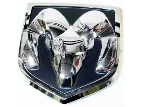 Genuine Mopar Emblem Ram's Head Tailgate Medallion Chrome