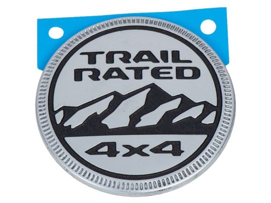 Genuine Mopar Emblem Trail Rated Silver