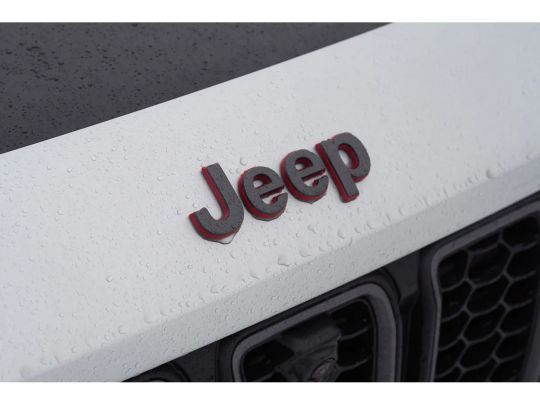 Genuine Mopar Hood Emblem Jeep Trailhawk Dark Gray With Red Outline