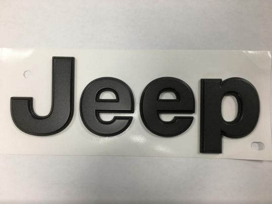 Genuine Mopar Emblem "Jeep" Dark Grey For Fender