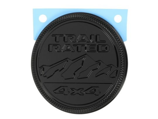 Genuine Mopar Emblem Trail Rated Black