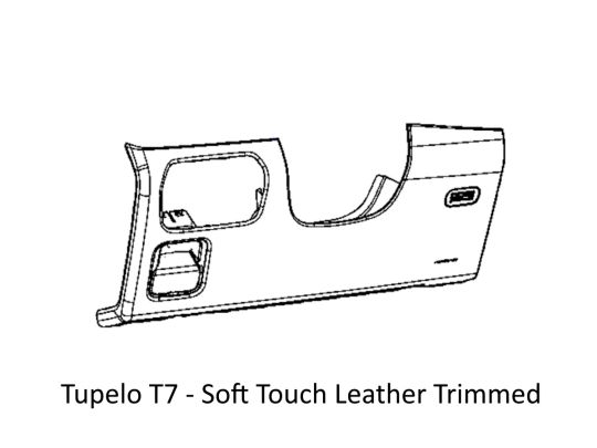 Genuine Mopar Dashboard Panel For Trailer Brake Controller - Tupelo T7 - Soft Touch Leather Trimmed