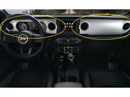 Genuine Mopar Dashboard Panel Trim Kit Ceramic White