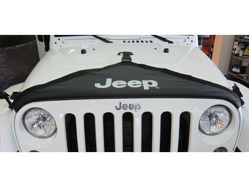 Genuine Mopar Hood Cover Black T-Style W/Jeep Logo