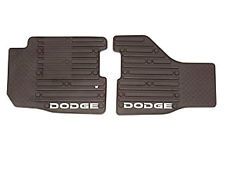 Genuine Mopar Rubber Mats Front Bark Brown