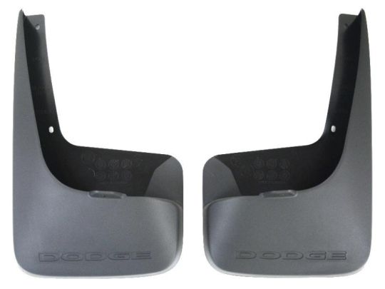 Genuine Mopar Splash Guards Rear Molded Black W/ Dodge Logo