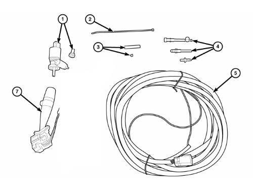 Genuine Mopar Hard Top Wiring Kit W/ Heated Mirrors