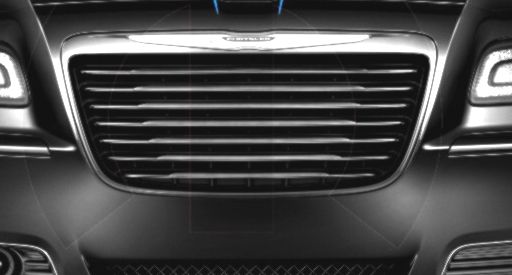 Genuine Mopar Grille Insert Gloss Black W/ Chrome Surrond