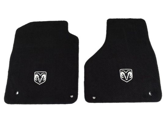 Genuine Mopar Floor Mats Regular & Quad Cab Front Black 