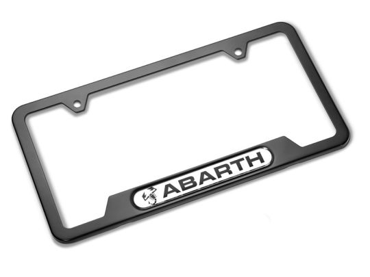 Genuine Mopar License Plate Frame Black Abarth Scorpion Logo