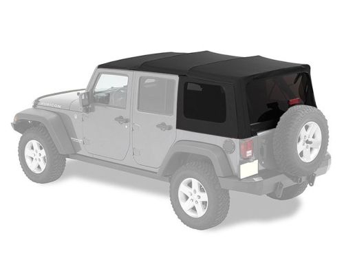 Genuine Mopar Soft Top 4 Door Black Premium Sunrider Design