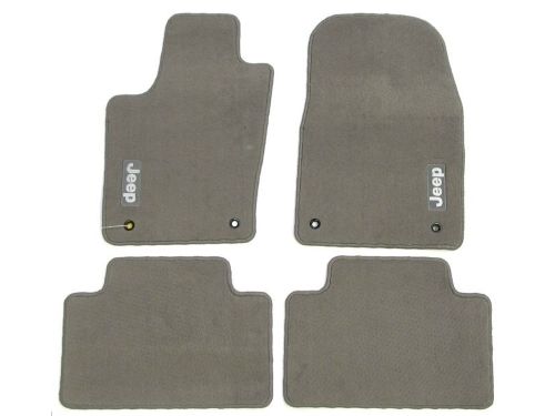 Genuine Mopar Carpet Mats Medium Graystone W/ Jeep Logo