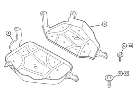 Genuine Mopar Skid Plate Kit Fuel Tank