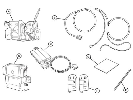 Genuine Mopar Remote Start Package With Two Key Fobs