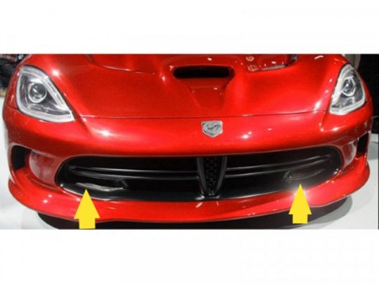 Genuine Mopar Ground Effects Carbon Fiber Front Air Inlet Bezels