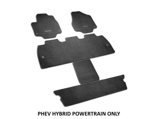 Genuine Mopar Floor Mats For PHEV Hybrid Black With Chrysler Logo First Second And Third Rows