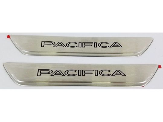 Genuine Mopar Door Sill Guards Set Of Two For Front Doors Pacifica Logo