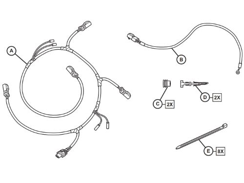 Genuine Mopar Police Lighting Wiring Harness