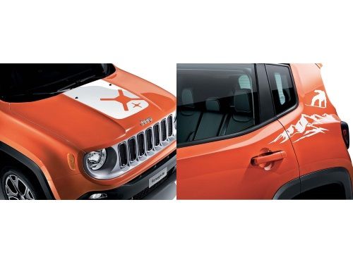 Genuine Mopar Graphic Hood & Bodyside White Snowboarding