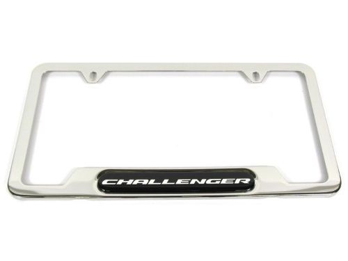 Genuine Mopar Plate Frame Polished W/ Challenger Logo